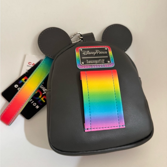 ￼Disney Loungefly Mini Pride Backpack/wristlet - Picture 2 of 4